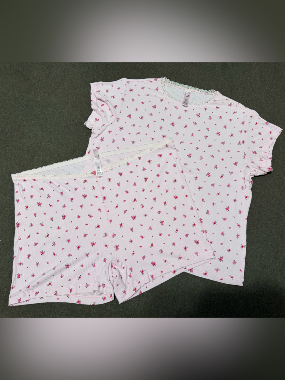 SKIMS RARE** FLORAL PINK SET 3X